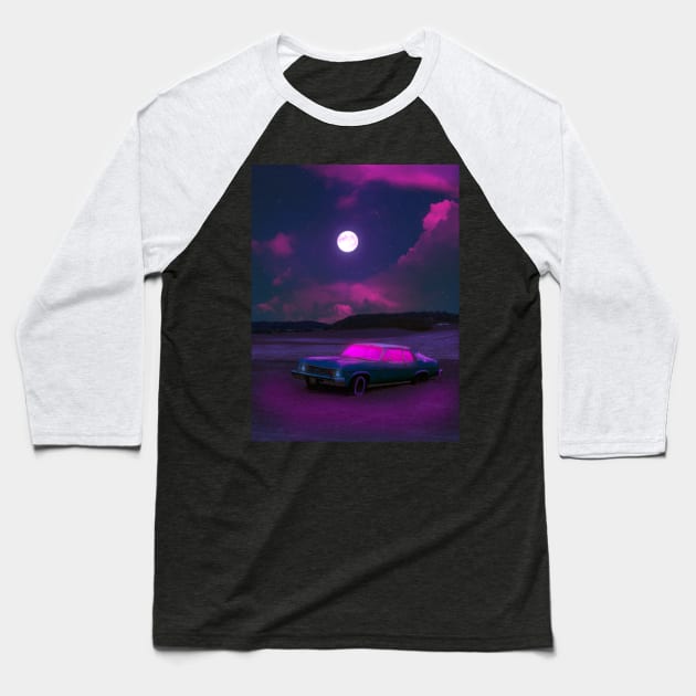 Night Drive II Baseball T-Shirt by Yagedan